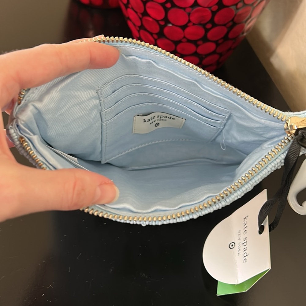 Kate Spade x Target NWT Life of the Party Beaded Clutch Blue/Green Bead Pouch - Picture 11 of 15